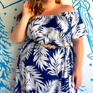 ASOS Palm Print Maxi Dress
